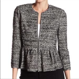 Rebecca Taylor Tweed Zip Up Jacket Size 2
